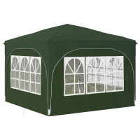 Produktbild för Pop-up Partytält 290 x 290 x 245 cm Grön