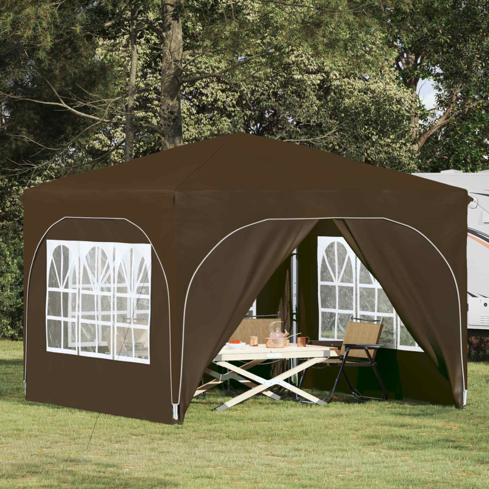 Produktbild för Pop-up Partytält 290 x 290 x 245 cm Taupe