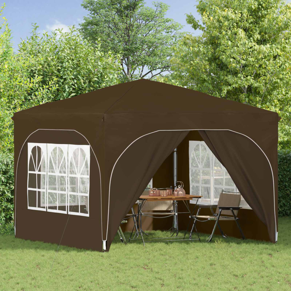 Produktbild för Pop-up Partytält 290 x 290 x 245 cm Taupe