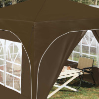 Produktbild för Pop-up Partytält 290 x 290 x 245 cm Taupe