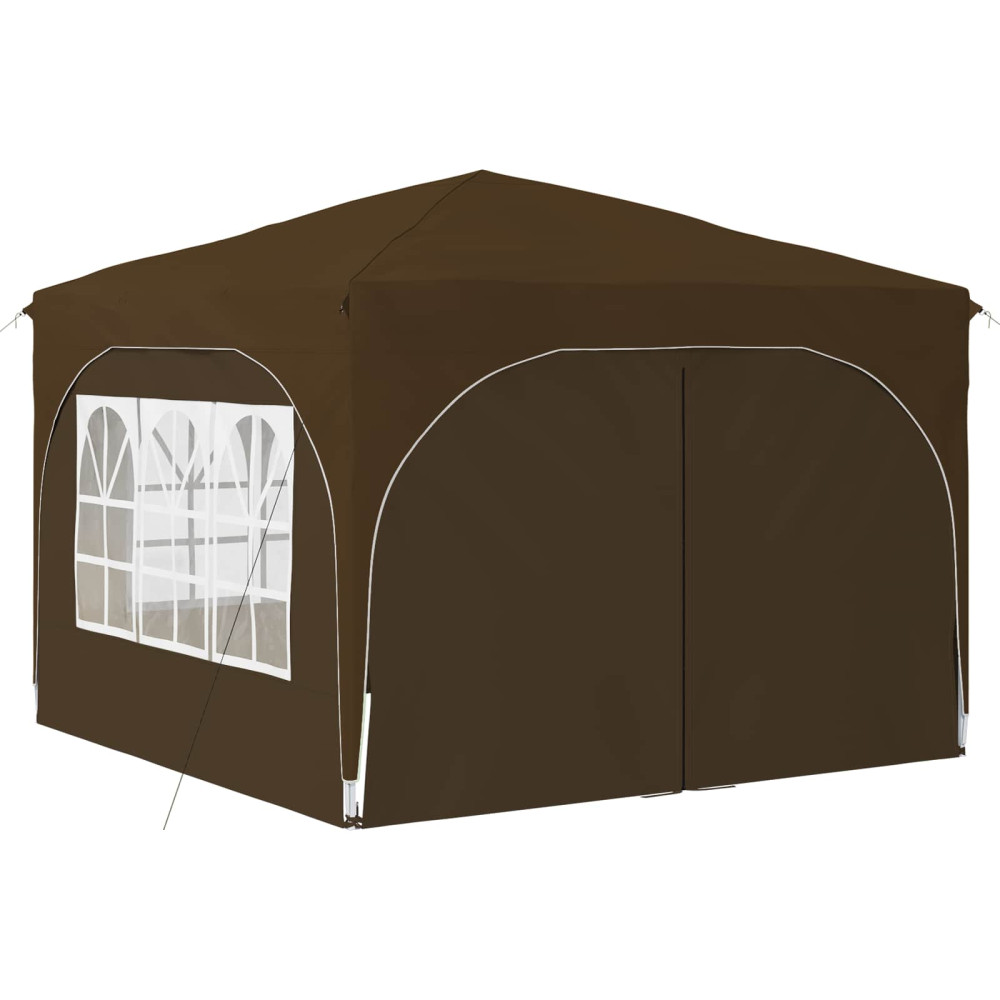 Produktbild för Pop-up Partytält 290 x 290 x 245 cm Taupe