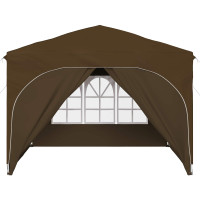 Produktbild för Pop-up Partytält 290 x 290 x 245 cm Taupe