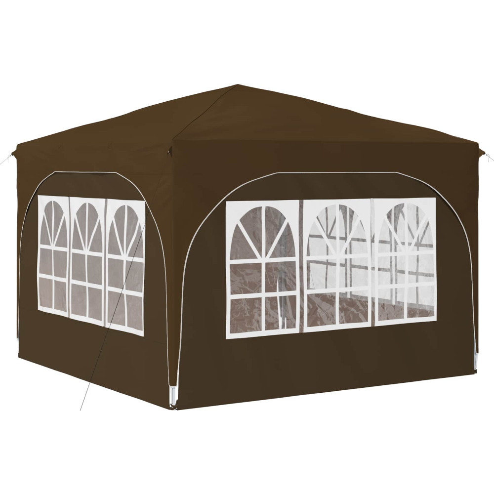 Produktbild för Pop-up Partytält 290 x 290 x 245 cm Taupe