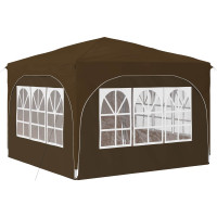 Produktbild för Pop-up Partytält 290 x 290 x 245 cm Taupe