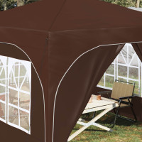 Produktbild för Pop-up Partytält 290 x 290 x 245 cm Brun