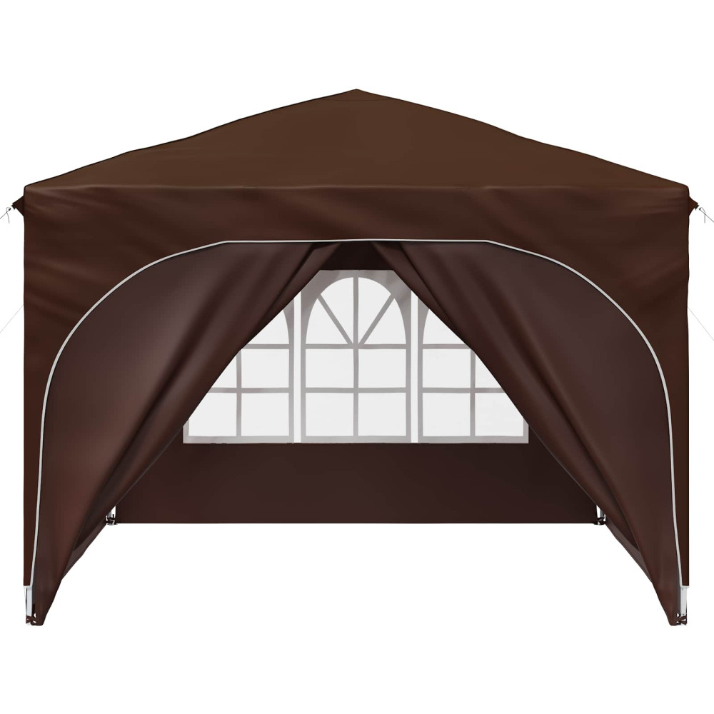 Produktbild för Pop-up Partytält 290 x 290 x 245 cm Brun