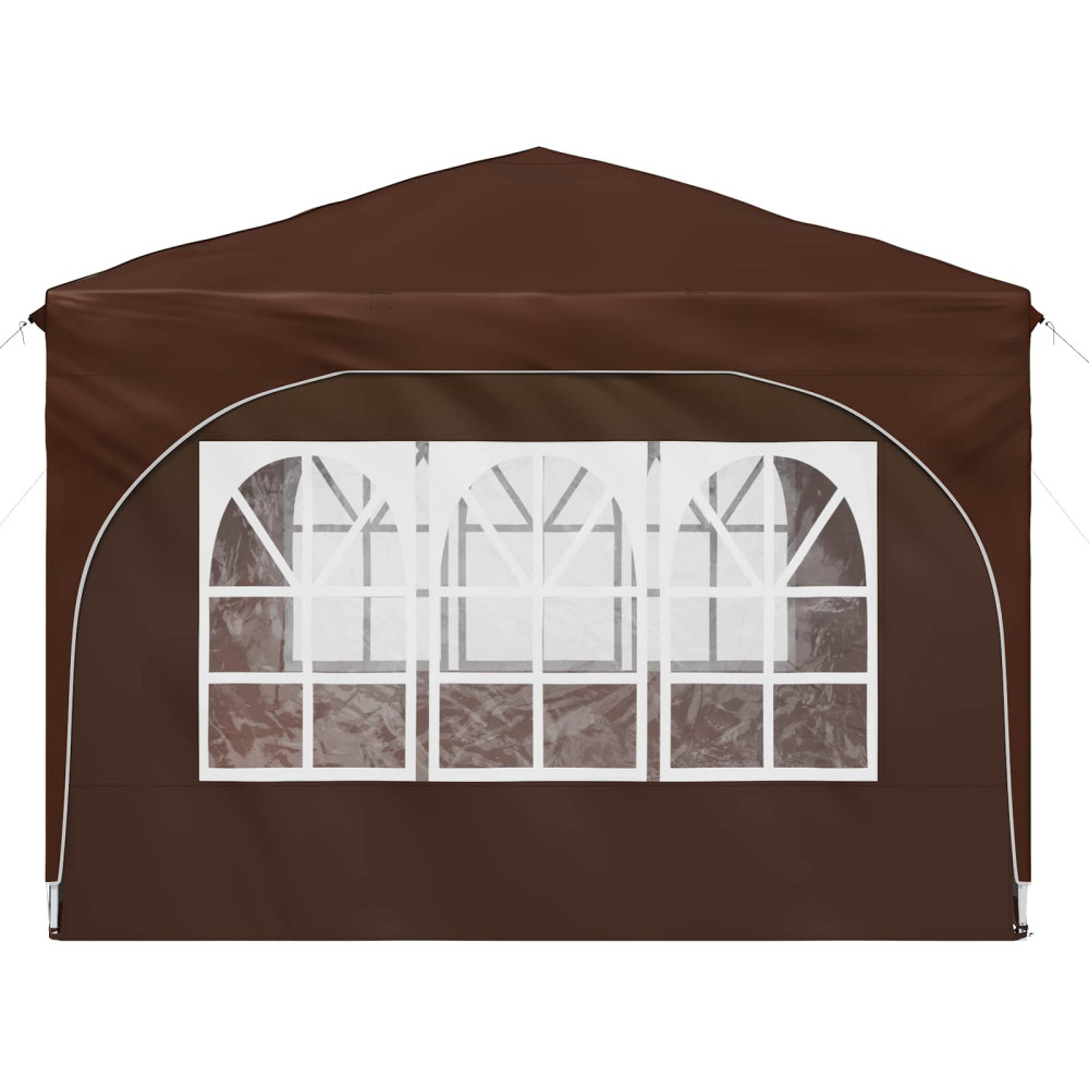 Produktbild för Pop-up Partytält 290 x 290 x 245 cm Brun
