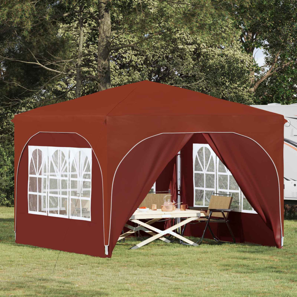 Produktbild för Pop-up Partytält 290 x 290 x 245 cm Terracotta