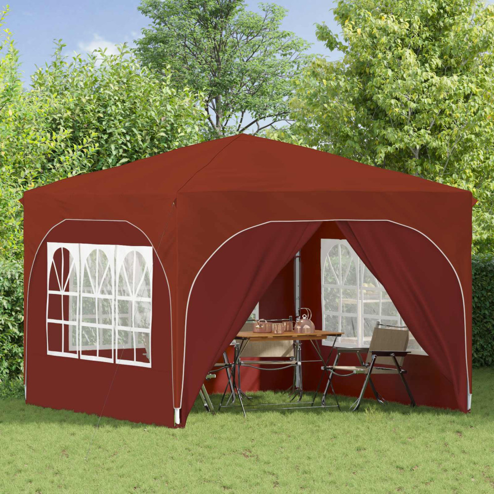 Produktbild för Pop-up Partytält 290 x 290 x 245 cm Terracotta