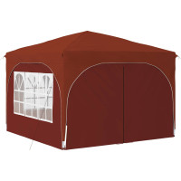 Produktbild för Pop-up Partytält 290 x 290 x 245 cm Terracotta