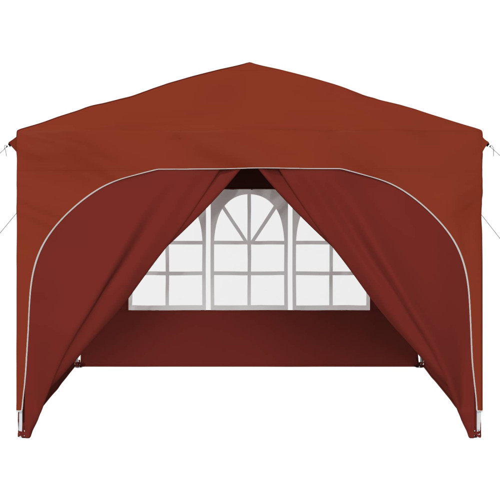 Produktbild för Pop-up Partytält 290 x 290 x 245 cm Terracotta