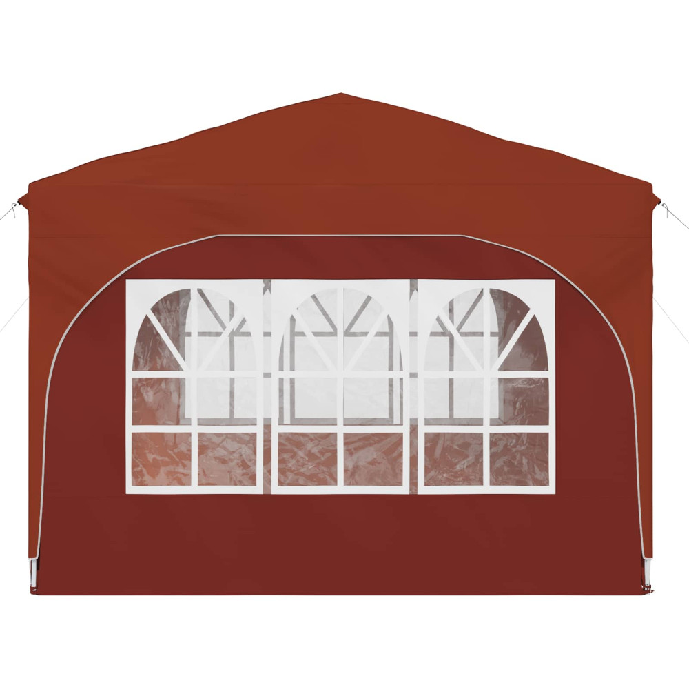 Produktbild för Pop-up Partytält 290 x 290 x 245 cm Terracotta