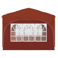 Produktbild för Pop-up Partytält 290 x 290 x 245 cm Terracotta