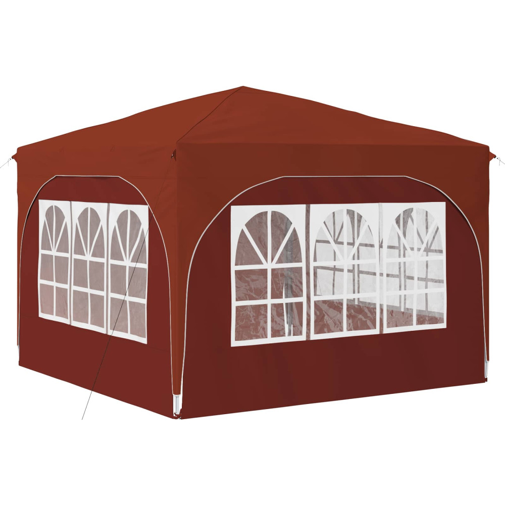 Produktbild för Pop-up Partytält 290 x 290 x 245 cm Terracotta