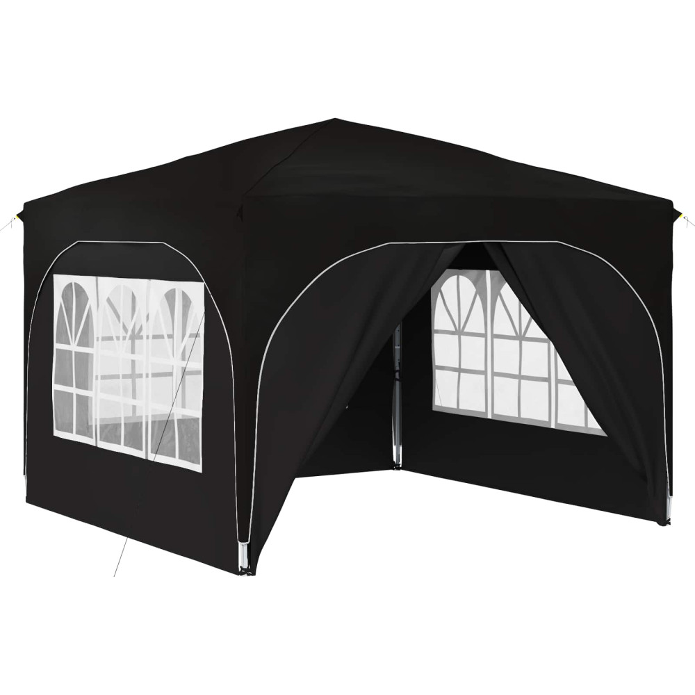 Produktbild för Pop-up Partytält 290 x 290 x 245 cm Svart