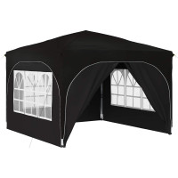 Produktbild för Pop-up Partytält 290 x 290 x 245 cm Svart