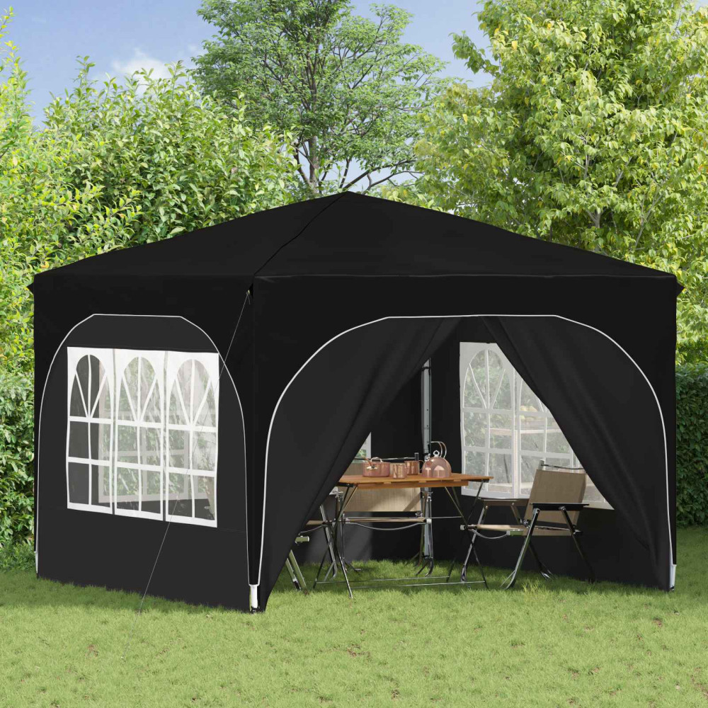 Produktbild för Pop-up Partytält 290 x 290 x 245 cm Svart