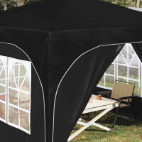 Produktbild för Pop-up Partytält 290 x 290 x 245 cm Svart