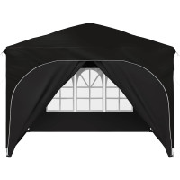 Produktbild för Pop-up Partytält 290 x 290 x 245 cm Svart