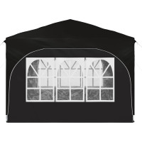 Produktbild för Pop-up Partytält 290 x 290 x 245 cm Svart