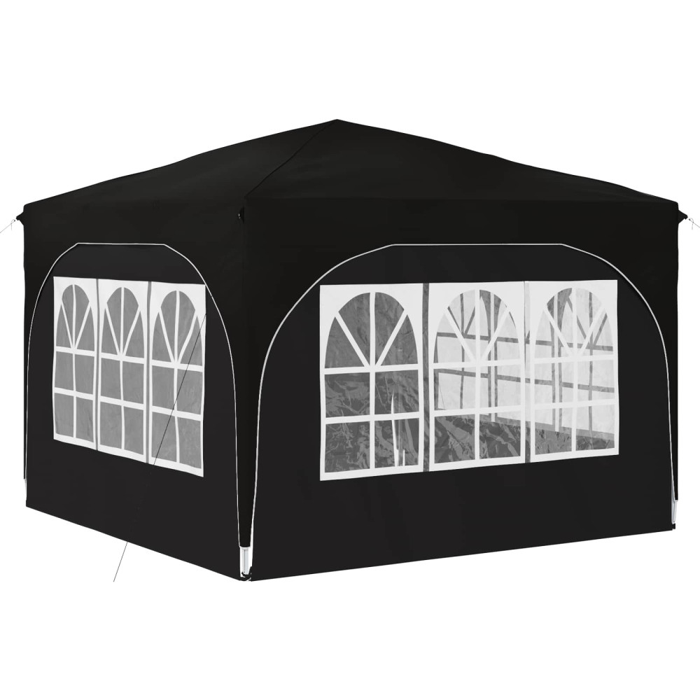 Produktbild för Pop-up Partytält 290 x 290 x 245 cm Svart