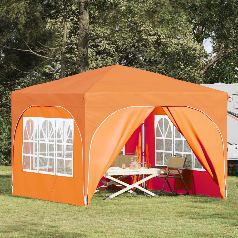 Produktbild för Pop-up Partytält 290 x 290 x 245 cm Orange