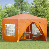 Produktbild för Pop-up Partytält 290 x 290 x 245 cm Orange