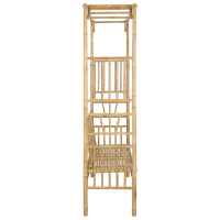 Produktbild för Trädgårdsbåge med bänk Naturfärg 115 x 50 x 205 cm Bambus