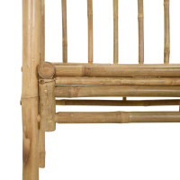 Produktbild för Trädgårdsbåge med bänk Naturfärg 115 x 50 x 205 cm Bambus