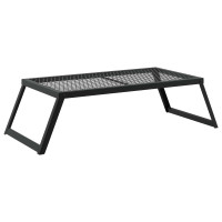 Produktbild för Vikbar Campinggrill Svart 58 x 31 x 2 cm Legerat stål