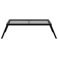 Produktbild för Vikbar Campinggrill Svart 58 x 31 x 2 cm Legerat stål