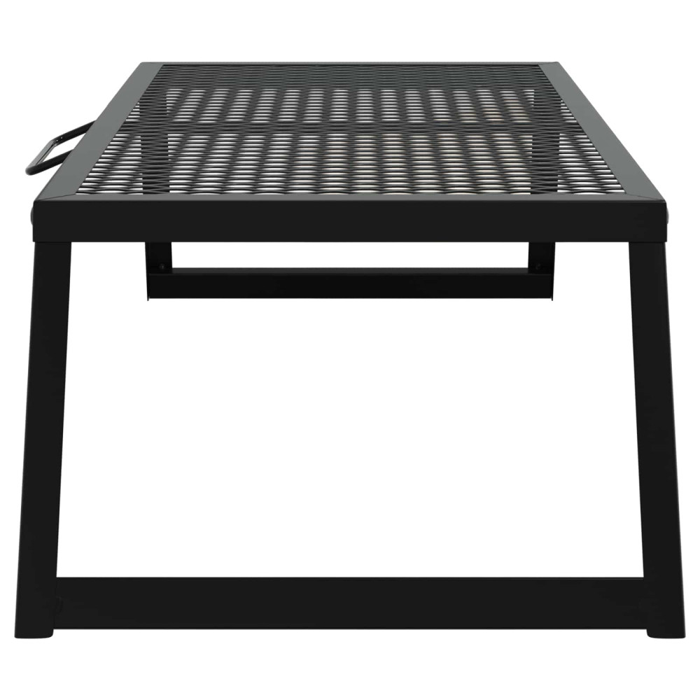 Produktbild för Vikbar Campinggrill Svart 58 x 31 x 2 cm Legerat stål