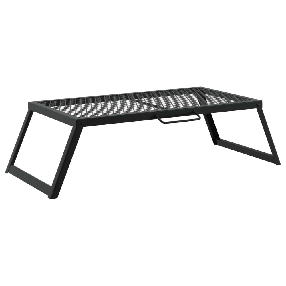 Produktbild för Vikbar Campinggrill Svart 58 x 31 x 2 cm Legerat stål