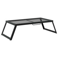 Produktbild för Vikbar Campinggrill Svart 58 x 31 x 2 cm Legerat stål