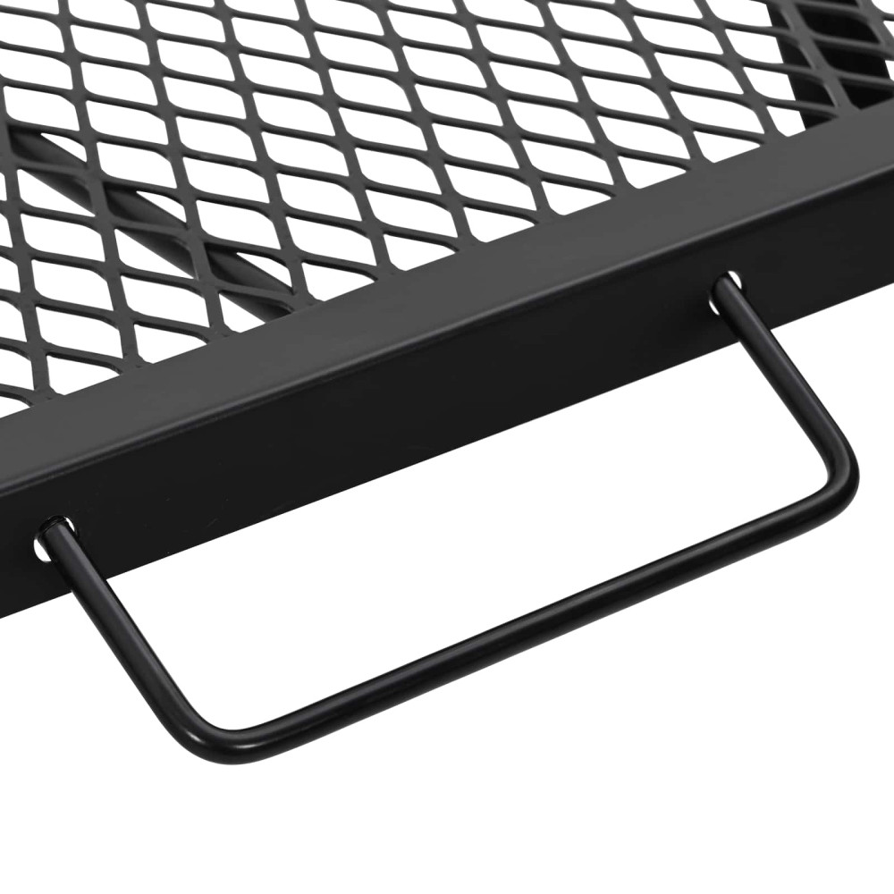 Produktbild för Vikbar Campinggrill Svart 58 x 31 x 2 cm Legerat stål
