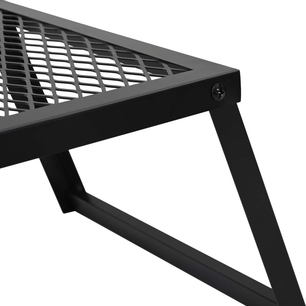 Produktbild för Vikbar Campinggrill Svart 58 x 31 x 2 cm Legerat stål