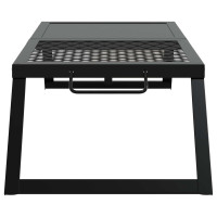 Produktbild för Vikbar Campinggrill Svart 31,5 x 26,5 x 4 cm Legerat stål