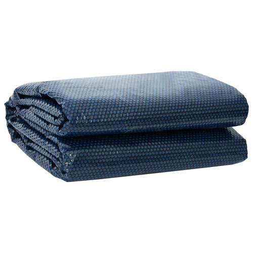 vidaXL Poolskydd Tung Kvalitet Svart och blå Ø 250 cm 0,2 mm PE - Poolskydd & Tillbehör