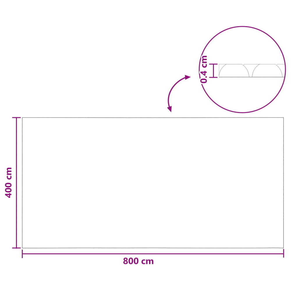 Produktbild för Solar Pool Cover Tung Kvalitet 800 x 400 cm 200 μm Fyrkantig PE