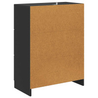 Produktbild för Lådans skåp Svart 66 x 34,5 x 87 cm Konstruerat trä