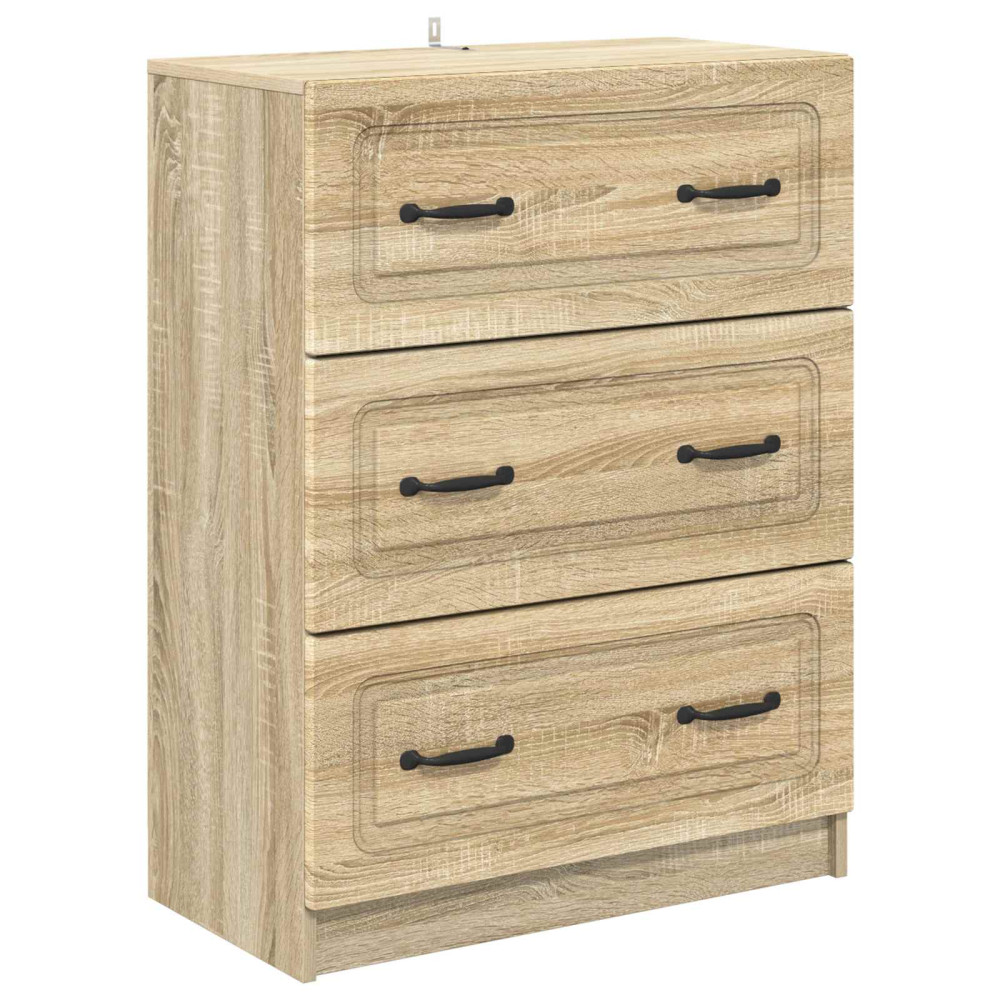 Produktbild för Lådans skåp Sonoma-ek 66 x 34,5 x 87 cm Konstruerat trä