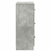 Produktbild för Lådans skåp Betonggrå 66 x 34,5 x 87 cm Konstruerat trä