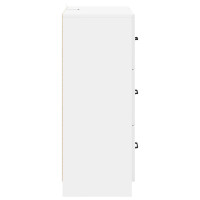 Produktbild för Lådans skåp Vit högglans 66 x 34,5 x 87 cm Konstruerat trä
