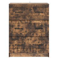 Produktbild för Lådans skåp Rökt ek 66 x 34,5 x 87 cm Konstruerat trä