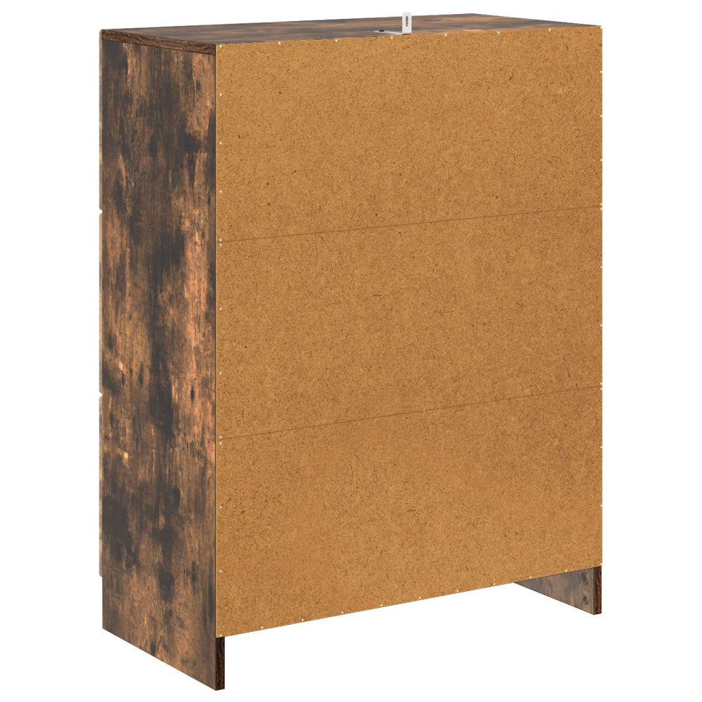 Produktbild för Lådans skåp Rökt ek 66 x 34,5 x 87 cm Konstruerat trä
