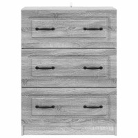 Produktbild för Lådans skåp Grå sonoma-ek 66 x 34,5 x 87 cm Konstruerat trä