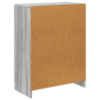 Produktbild för Lådans skåp Grå sonoma-ek 66 x 34,5 x 87 cm Konstruerat trä