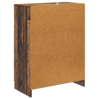 Produktbild för Lådans skåp Gammalt trä 66 x 34,5 x 87 cm Konstruerat trä