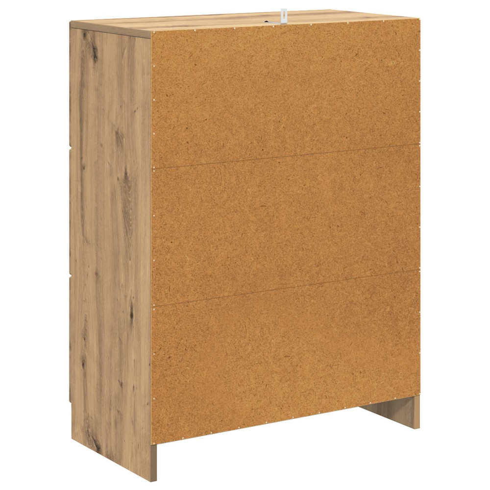 Produktbild för Lådans skåp Artisan-ek 66 x 34,5 x 87 cm Konstruerat trä