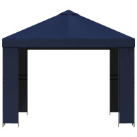 Produktbild för Paviljong 3 x 3 m Blå Polyester och Stål 190 gsm